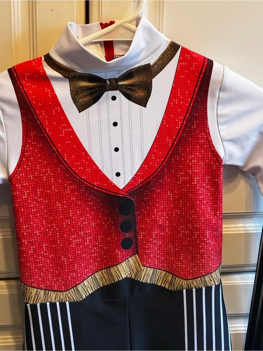 Alexandra Collection Circus Ringmaster-themed dance biketard, Size: 4–6 Youth
